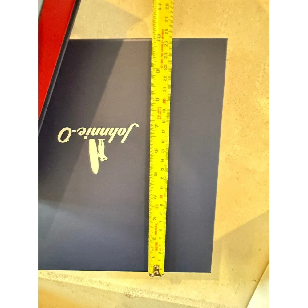 Johnnie-O Navy Blue Square Gift Boxes with Red Logo Interior Set of 3 10.5‎